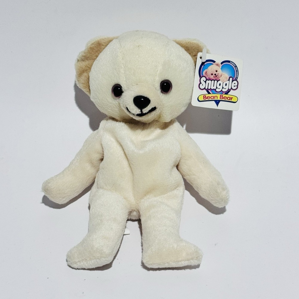 Vintage 1999 Snuggle The Bear‎ Bean Bag 7" Plush Advertising Lever Bros With Tag